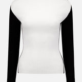Frame Contrast Rib Knit Sweater (7482914406515)
