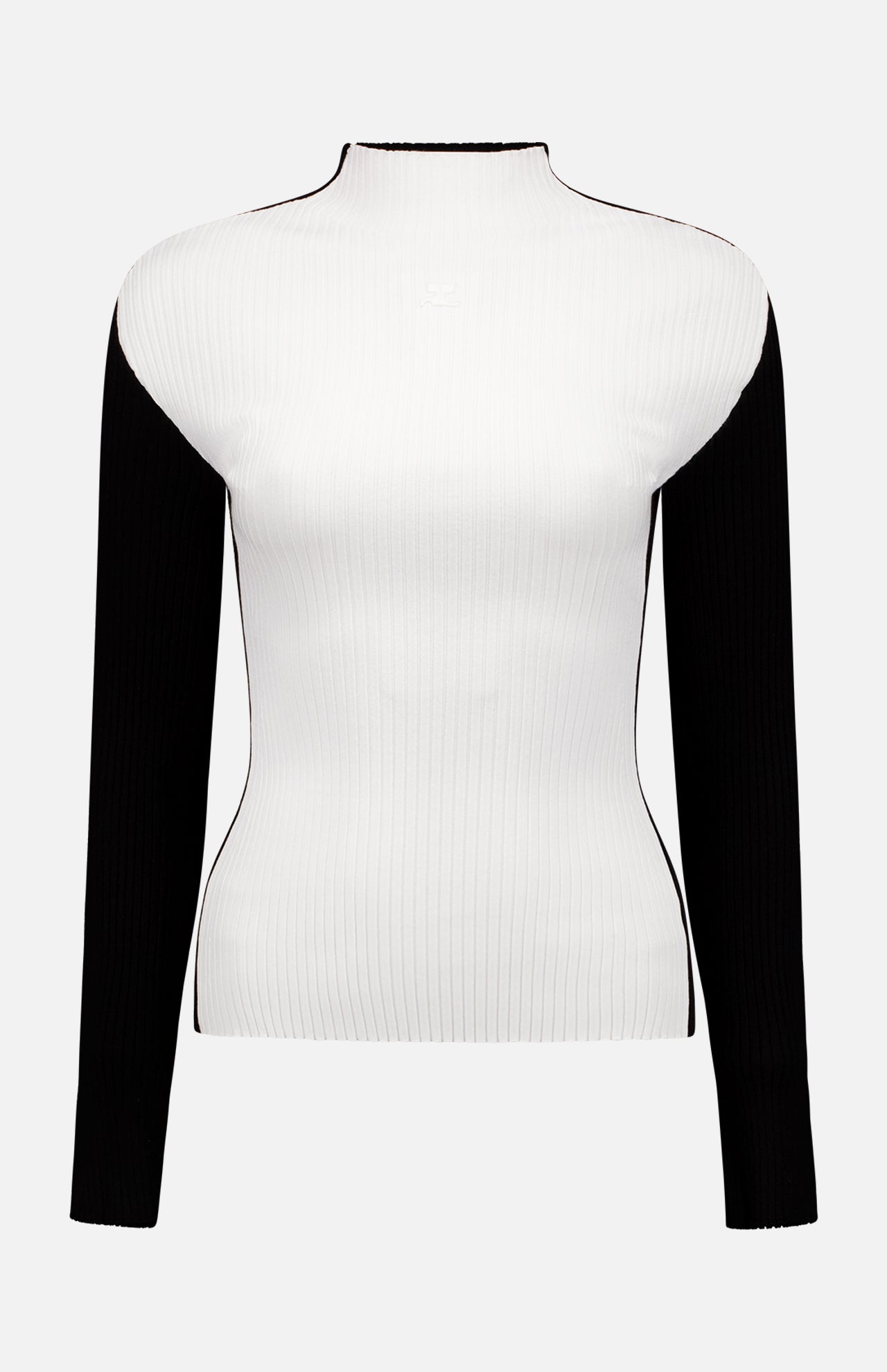 Frame Contrast Rib Knit Sweater (7482914406515)
