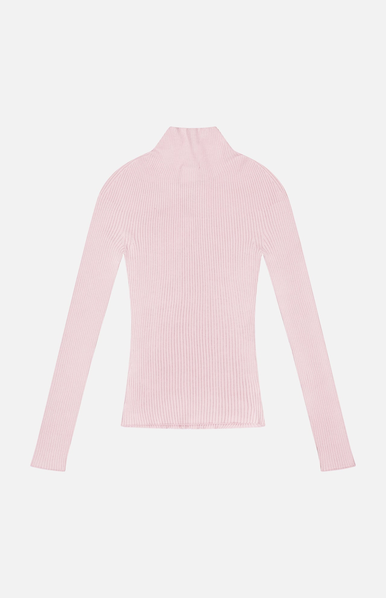 Mock-Neck Light Rib Sweater (14658339537259)