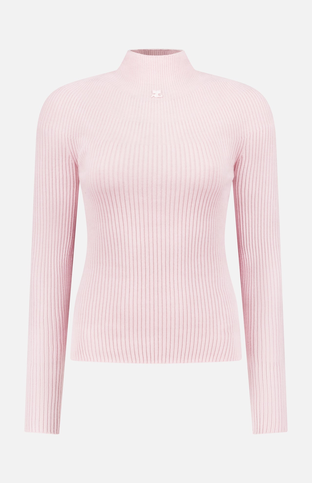 Mock-Neck Light Rib Sweater (14658339537259)