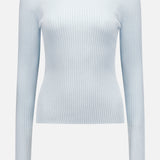 Solar Light Rib Mockneck Sweater (7482914439283)