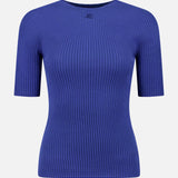 Solar Light Rib Short Sleeve Sweater (14658339602795)