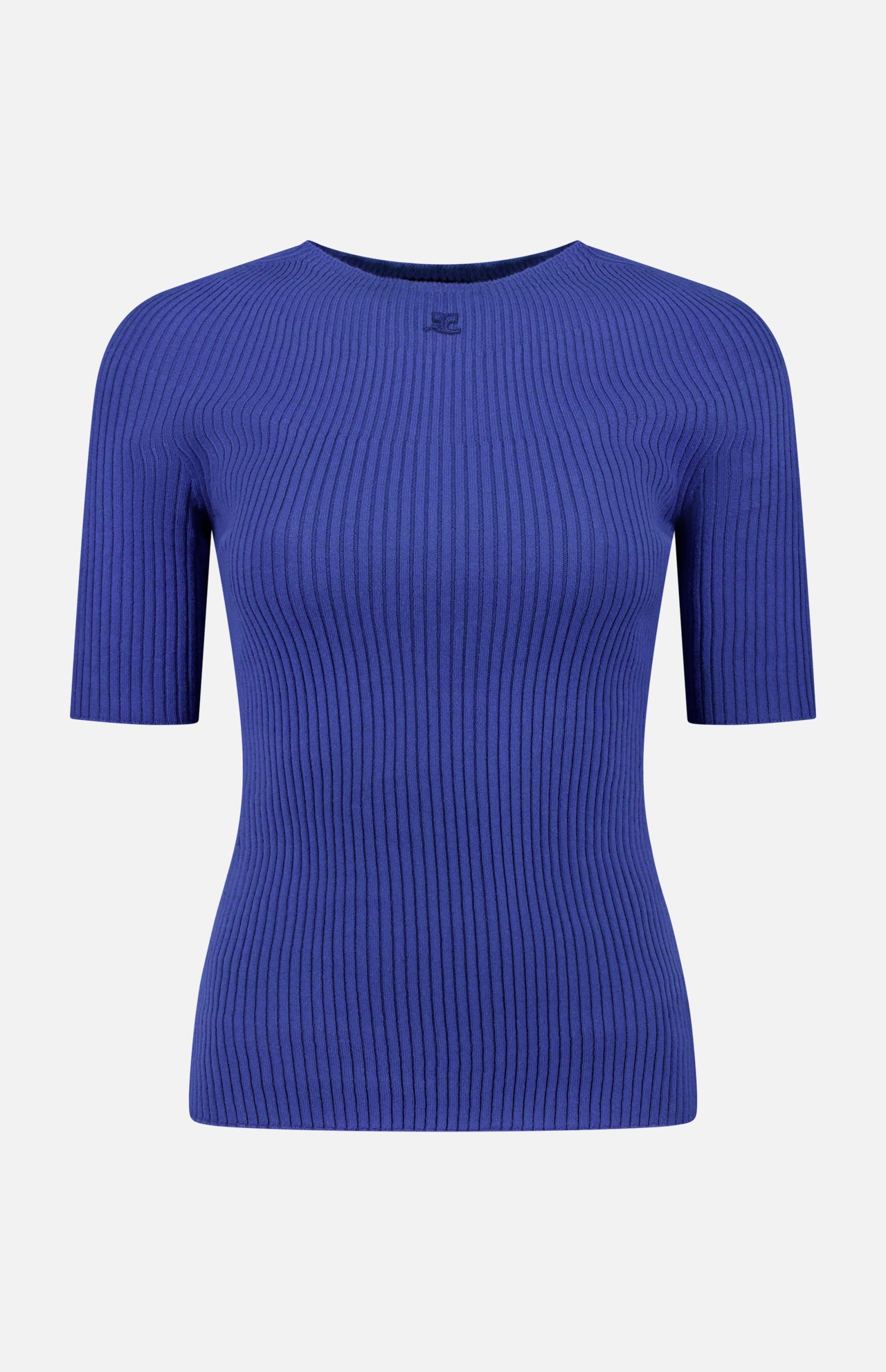 Solar Light Rib Short Sleeve Sweater (14658339602795)