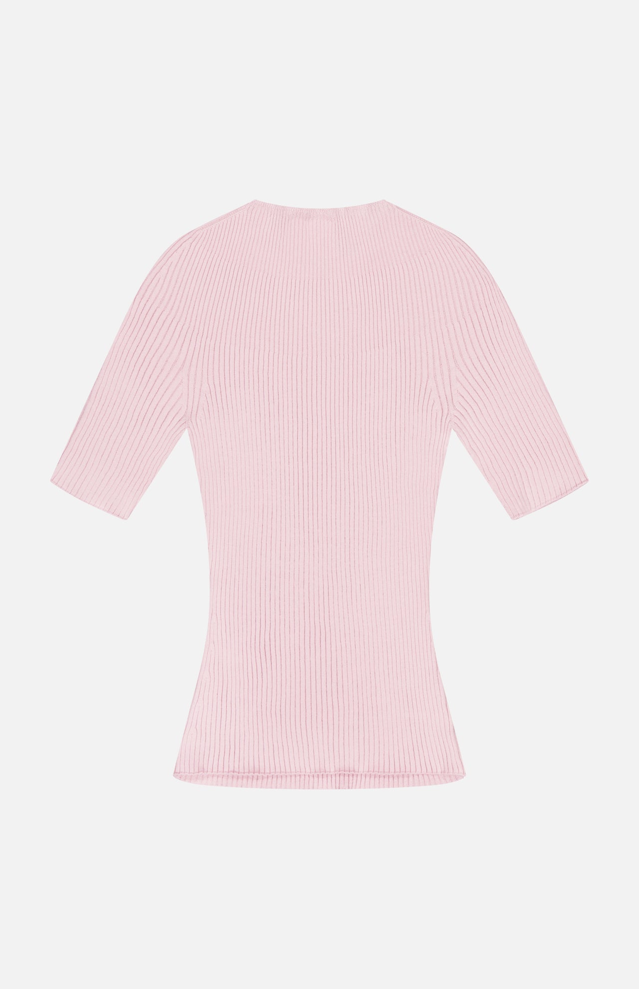Solar Light Rib Short Sleeve Sweater (14658339635563)