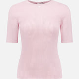 Solar Light Rib Short Sleeve Sweater (14658339635563)