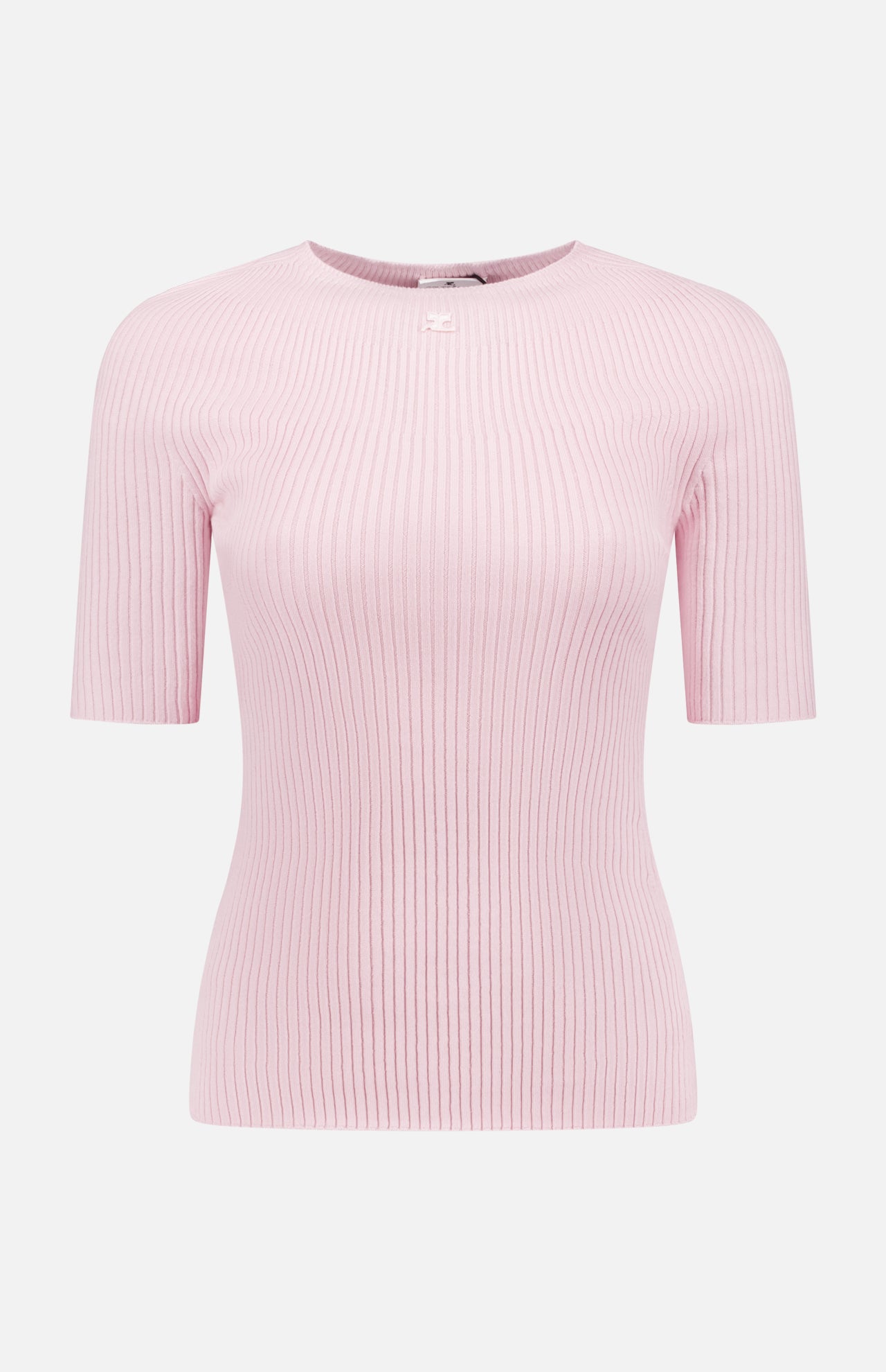 Solar Light Rib Short Sleeve Sweater (14658339635563)