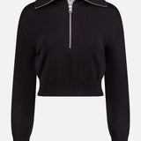 Trucker Cotton Zip Neck Sweater (14622006968683)