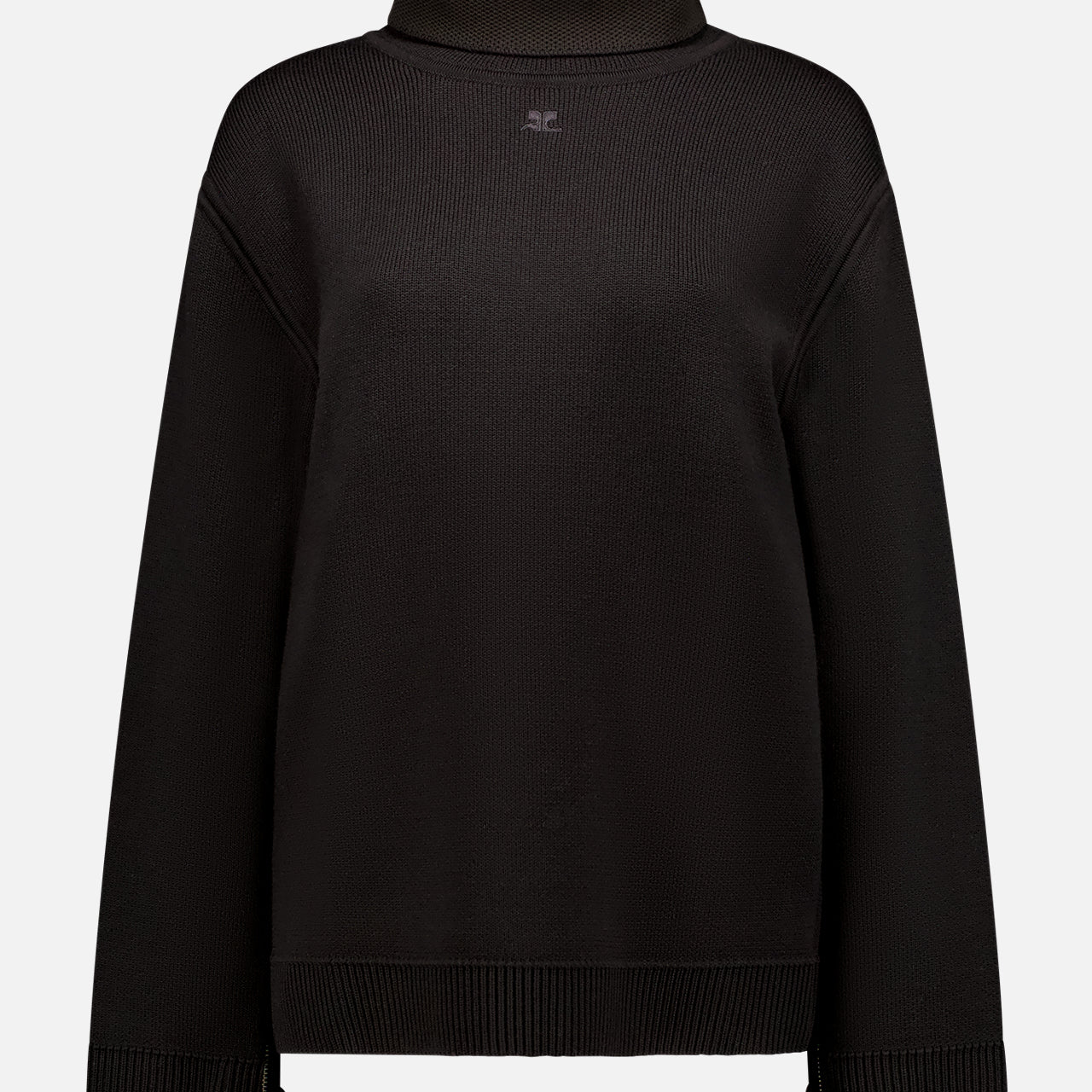 Zipped Maxi Mockneck Sweater (7700191346803)
