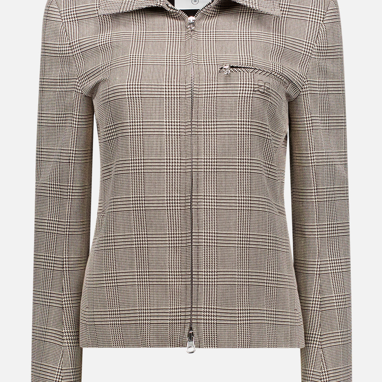 Zipped Prince of Wales Jacket (7482914144371)