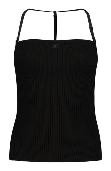 Courrèges Women's Strap Rib Knit Tank Top | A.K. Rikk's