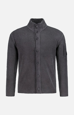 Chenille Cotton Button Up Sweater (14700426920299)