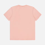 The CROSSLEY Hunt Stone Wash Cotton Short Sleeve Crew T-shirt is displayed laid flat, back facing up, against a white background.