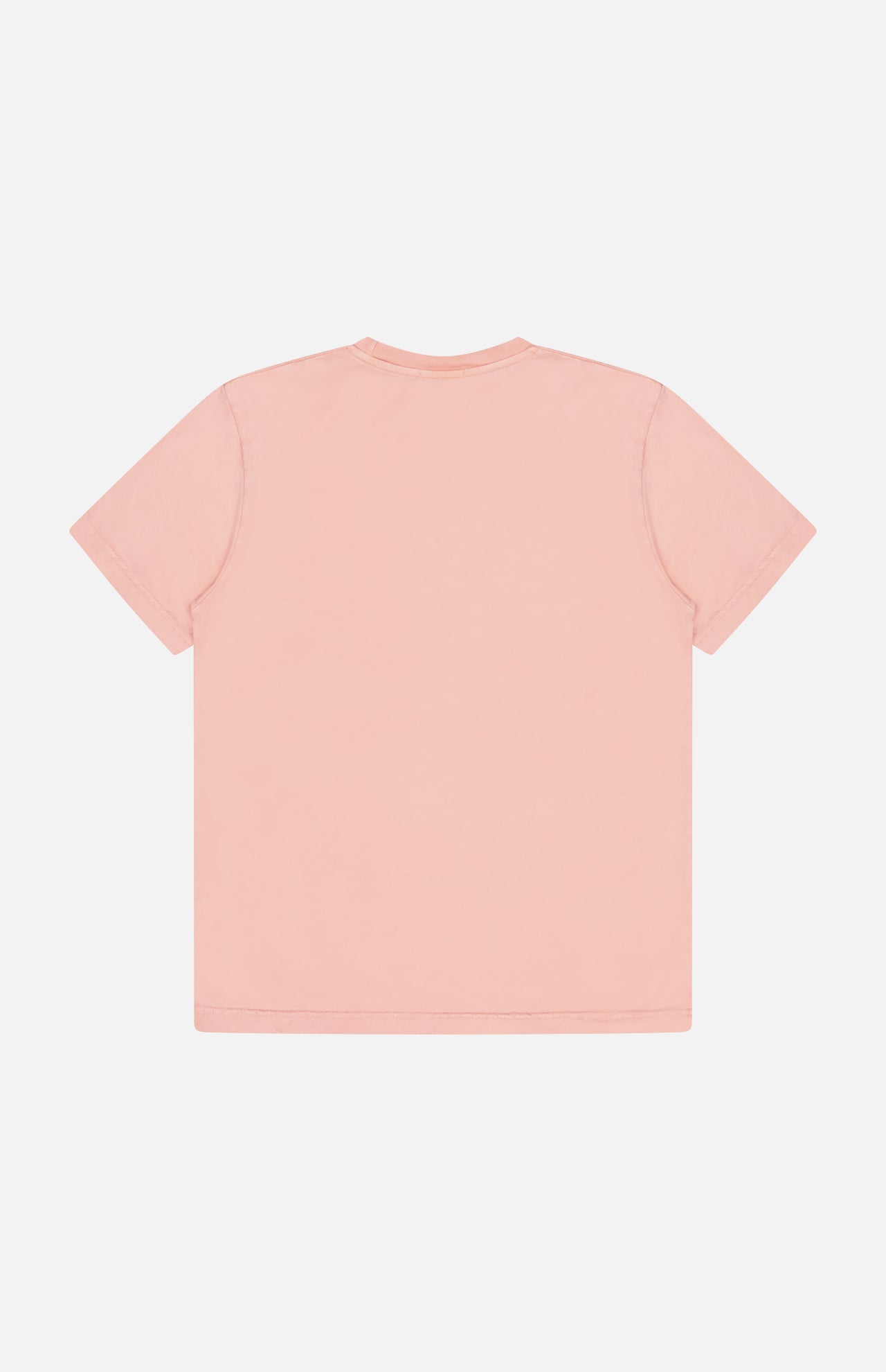 The CROSSLEY Hunt Stone Wash Cotton Short Sleeve Crew T-shirt is displayed laid flat, back facing up, against a white background.