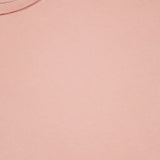 A close-up of the CROSSLEY Hunt Stone Wash Cotton Short Sleeve Crew T-shirt, light pink, Italian-made with a cotton crew neck and a visible CROSSLEY label in the top left corner.