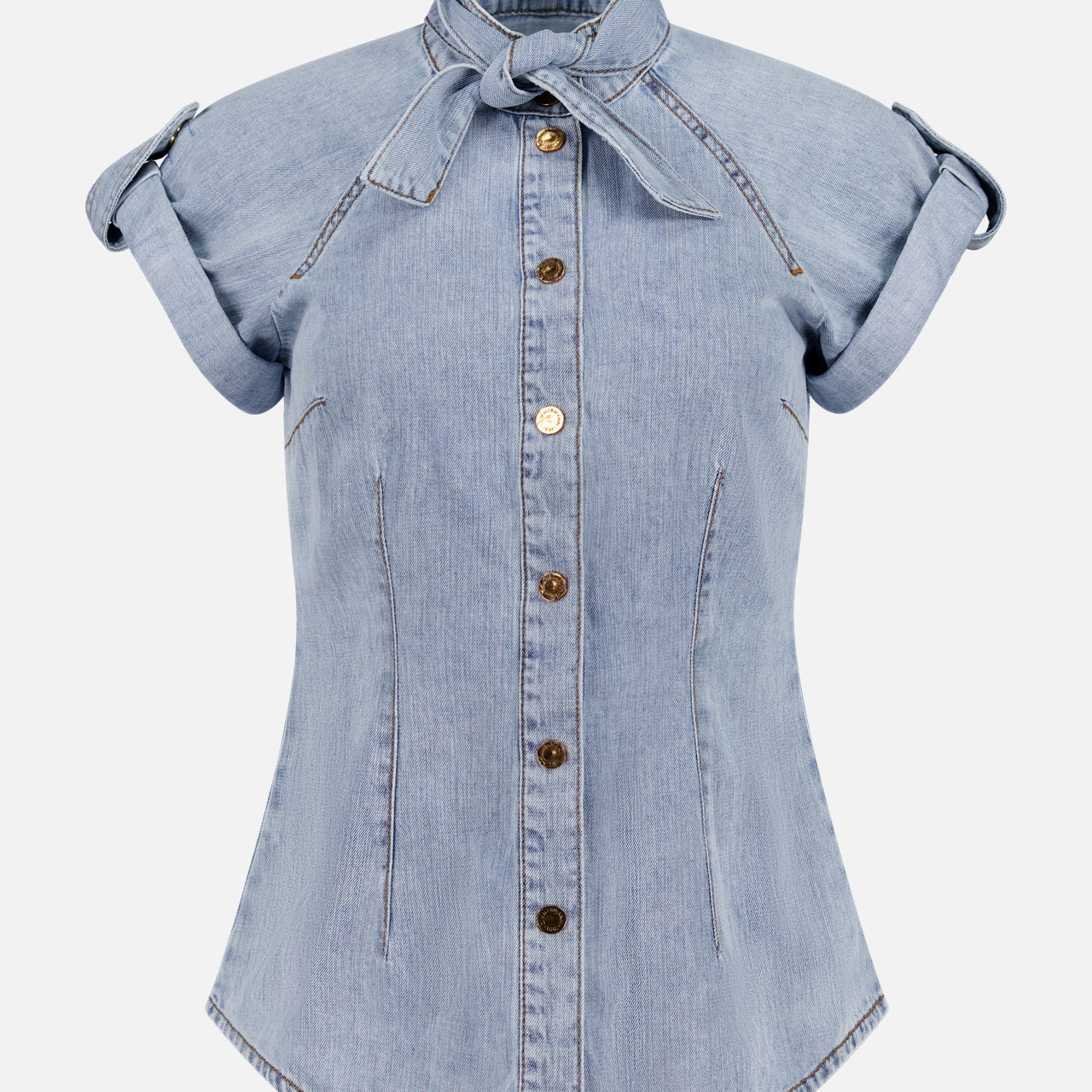 ZIMMERMANNDenim Tie Neck ShirtA.K. Rikk's