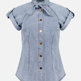 ZIMMERMANNDenim Tie Neck ShirtA.K. Rikk's