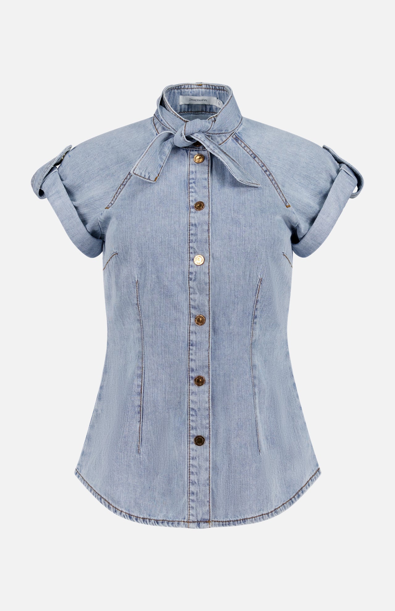ZIMMERMANNDenim Tie Neck ShirtA.K. Rikk's