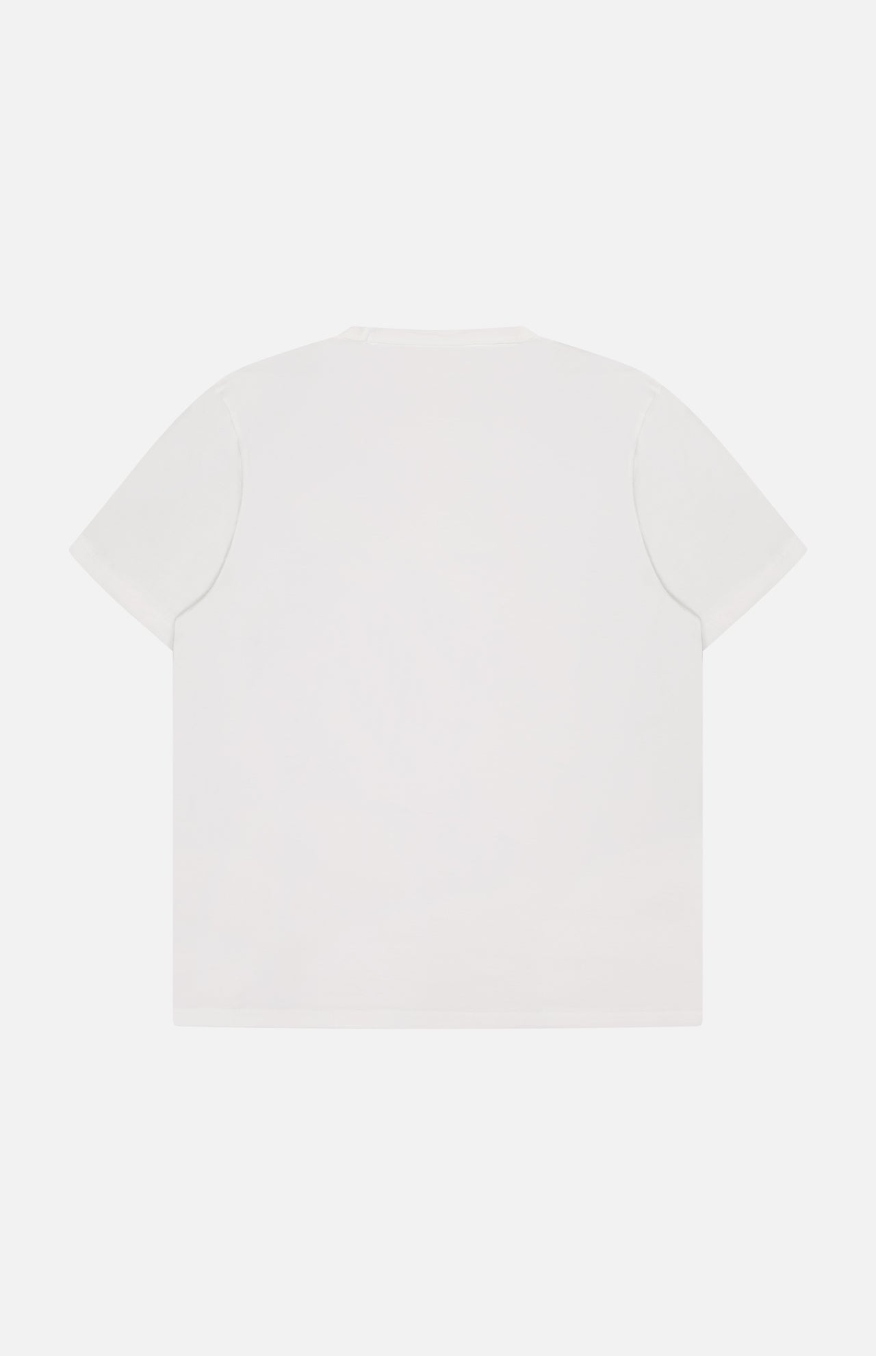 The Barny Pima Cotton T-Shirt by DEREK ROSE, shown from the back in plain white and made from soft Pima cotton, is laid flat on a white background—a versatile essential for any capsule wardrobe.