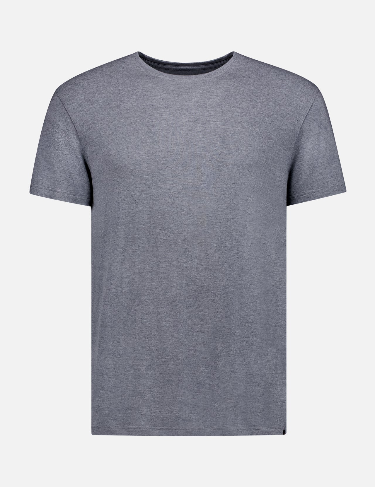 The DEREK ROSE Marlowe 1 Short Sleeve T-Shirt is a breathable, ultra-soft light grey crew neck tee shown on a flat white background.