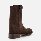 Salvatore Suede Mogano Western Boot