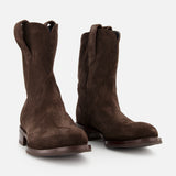 Salvatore Suede Mogano Western Boot