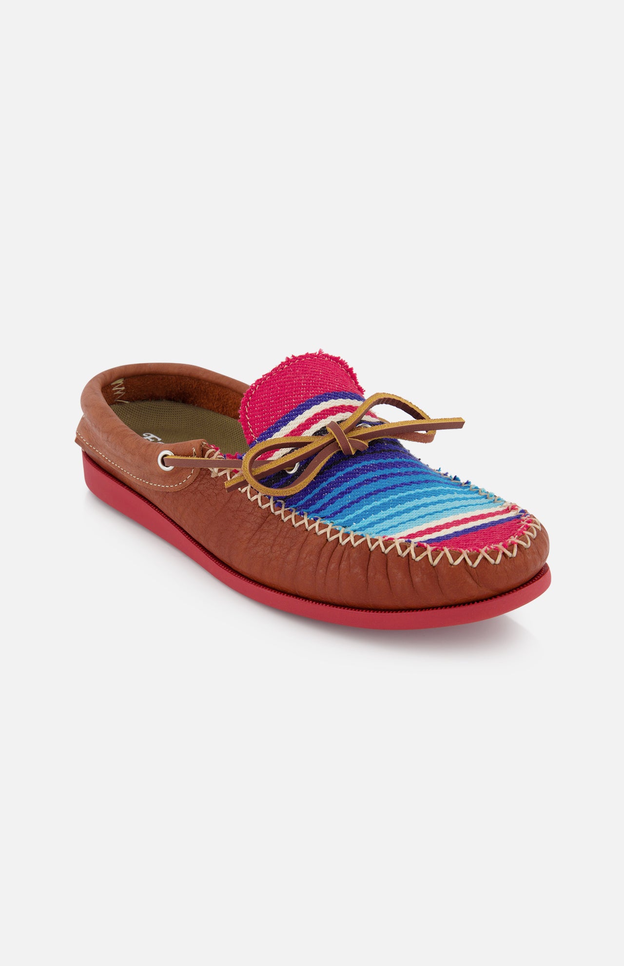 Saddle Beach Leather Laced Mocassin (7406413578355)