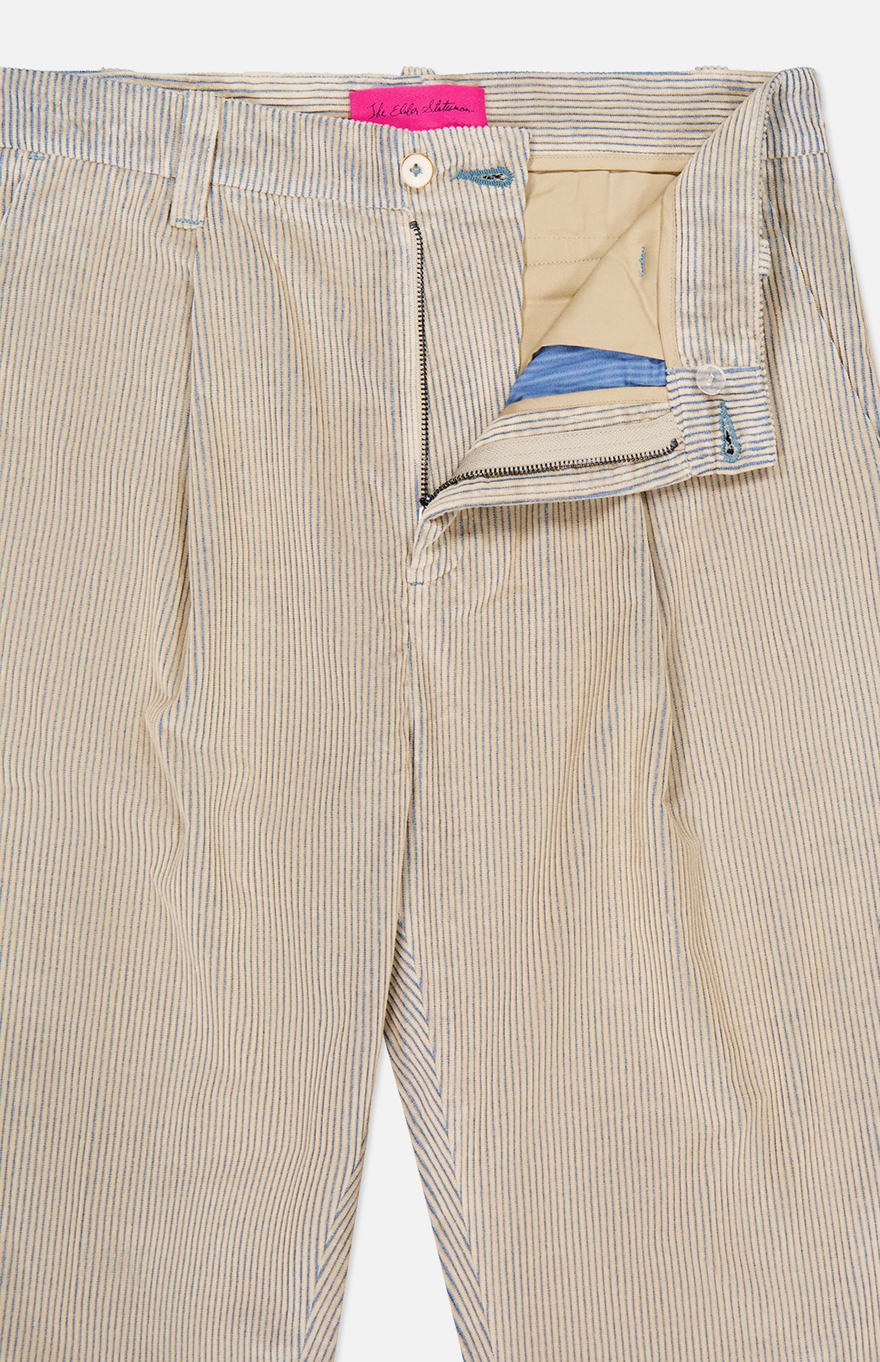 Wale Cord Pleated Trouser Pant (14685927342443)