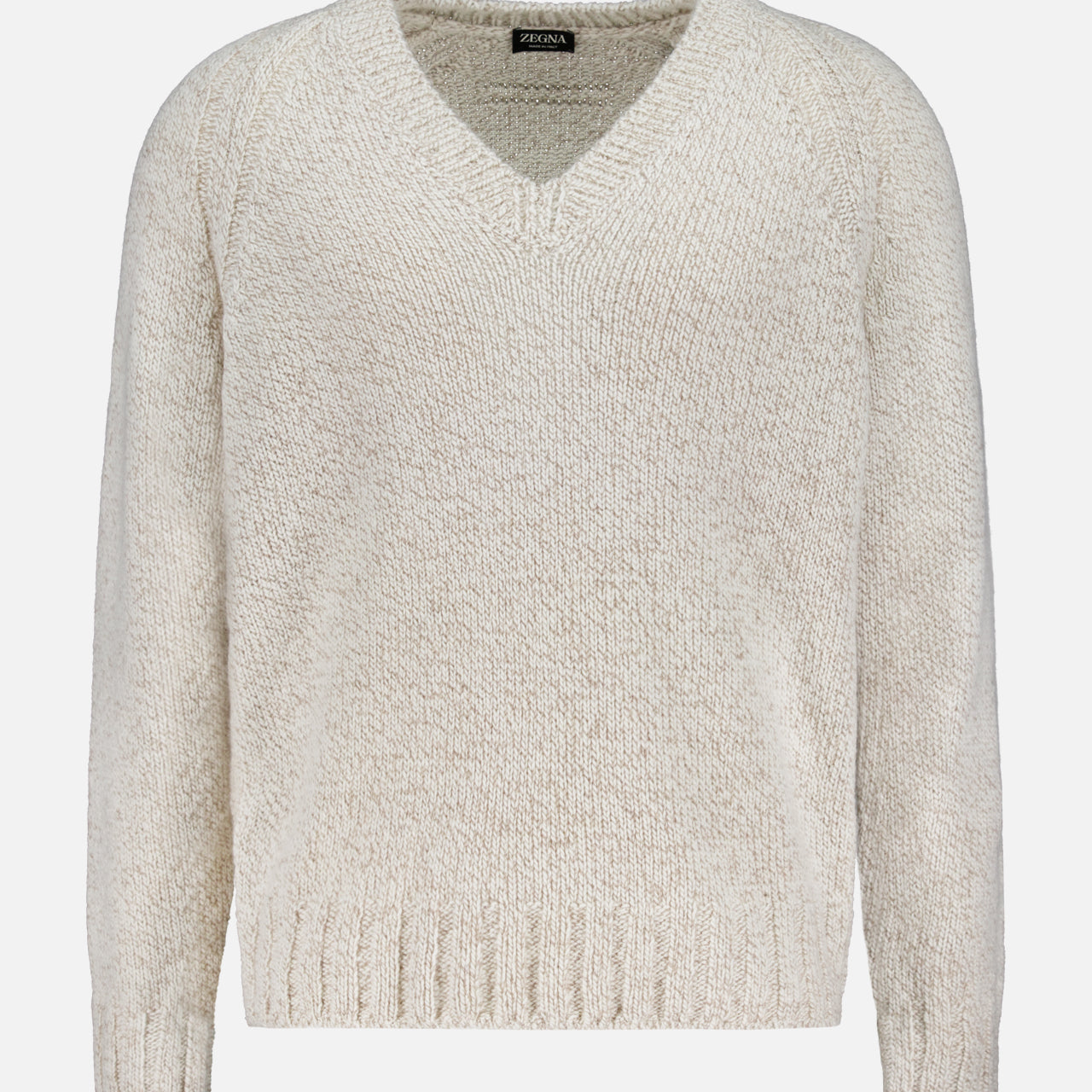 Cashmere Wool V-Neck Sweater (14712923455851)