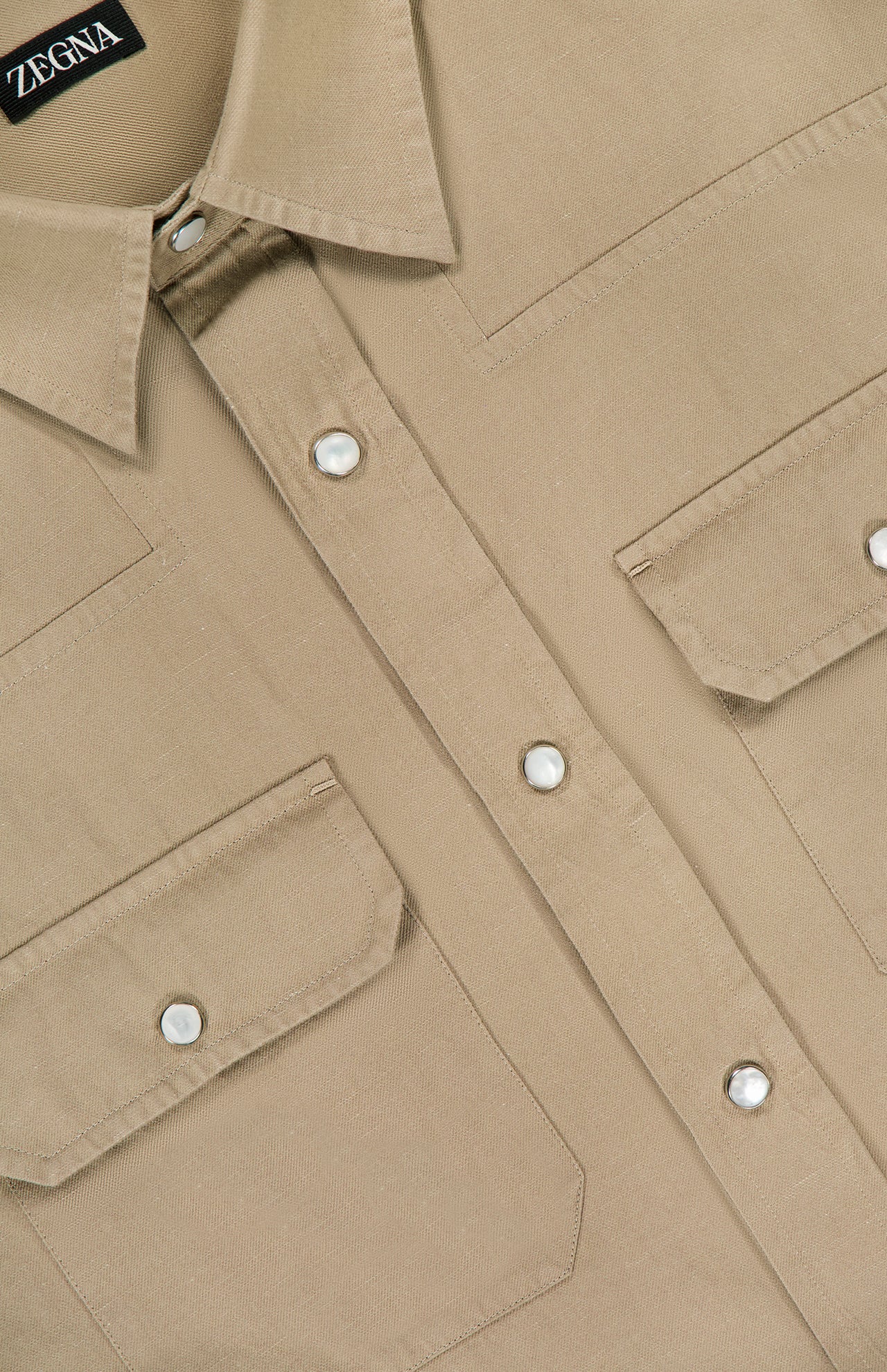 Cotton and Linen Denim Shirt (14627282616683)