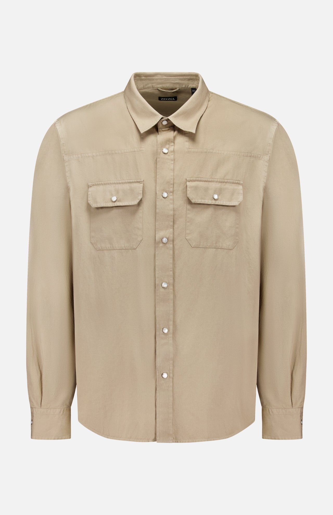 Cotton and Linen Denim Shirt (14627282616683)