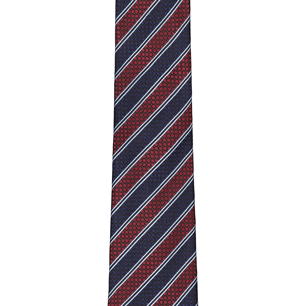 Diagonal Stripes Silk/Cotton Tie (7157345779827)