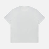The ZEGNA Pure Cotton T-Shirt, featuring a plain white crew neck and 100% cotton fabric, is displayed flat on a white background with the back side visible—no logos, designs, or text.