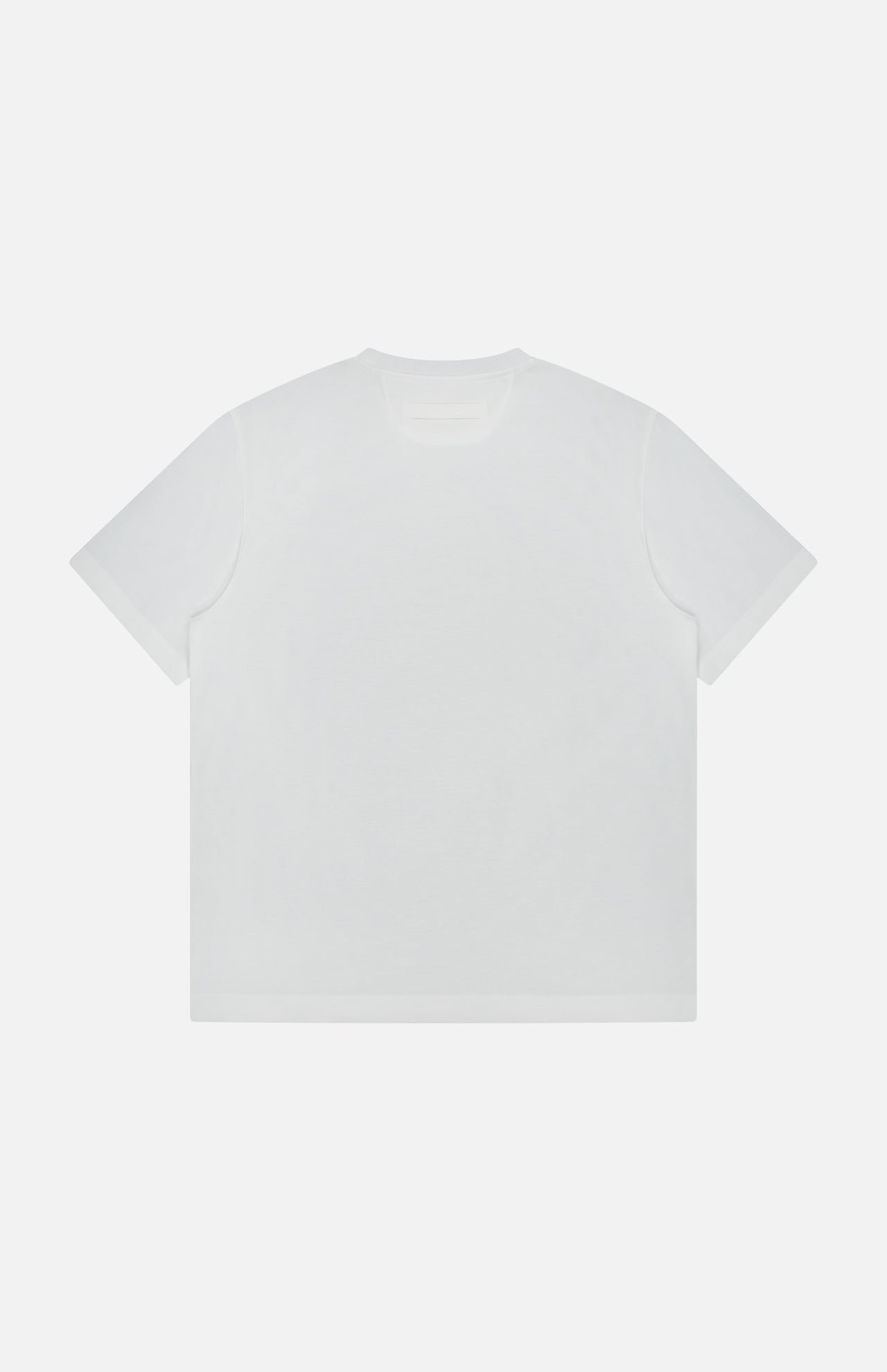 The ZEGNA Pure Cotton T-Shirt, featuring a plain white crew neck and 100% cotton fabric, is displayed flat on a white background with the back side visible—no logos, designs, or text.