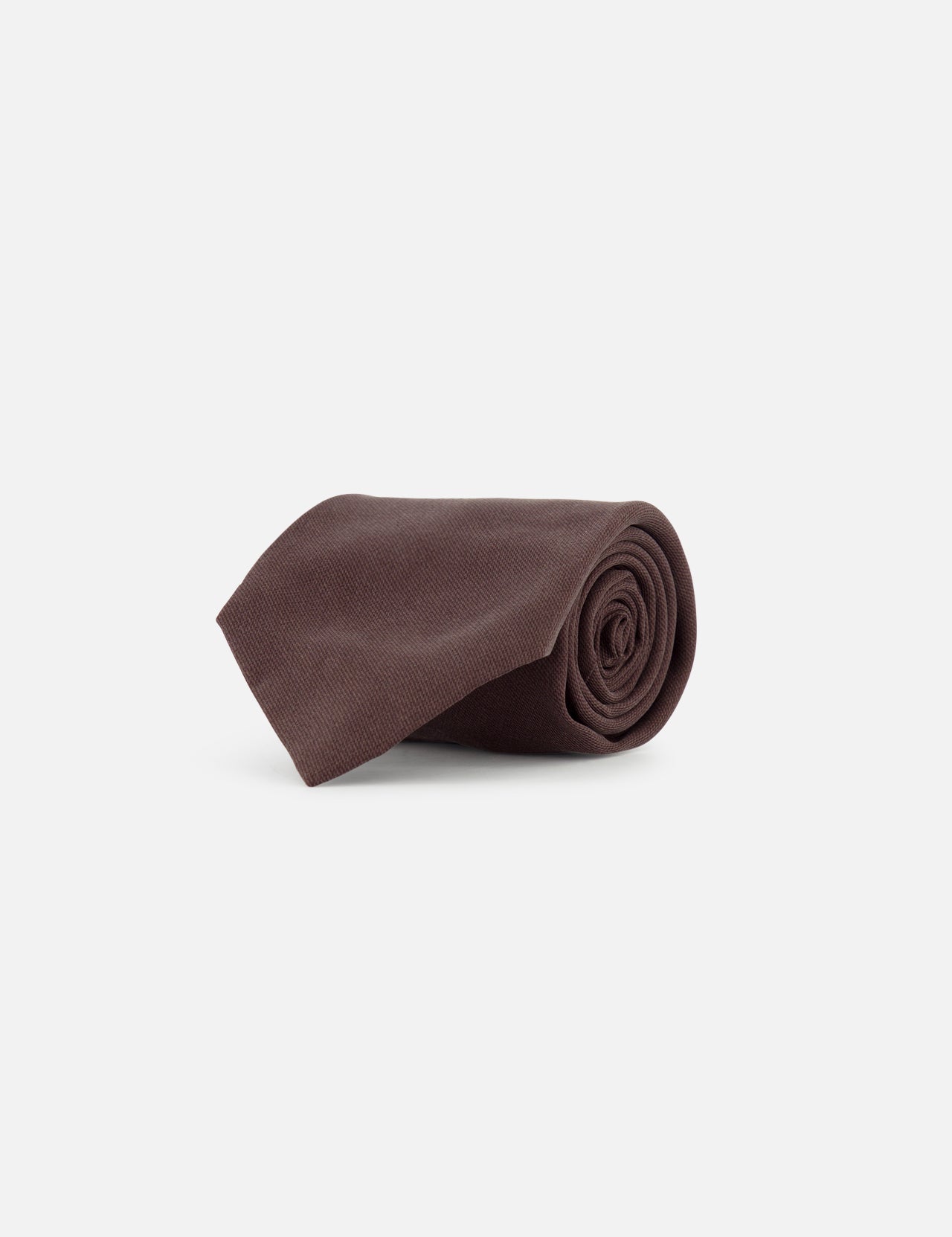 A rolled-up ZEGNA Silk Neck Tie is displayed on a white background.