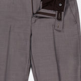 ZEGNA Trofeo Wool Adjustable Tab Pants are crafted from premium Australian merino wool and feature a partially open waistband, button and hook closure, inner lining, and pockets—perfect for formal or business occasions.