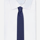 Tree and Leaf Printed Silk Tie (14758523765099)