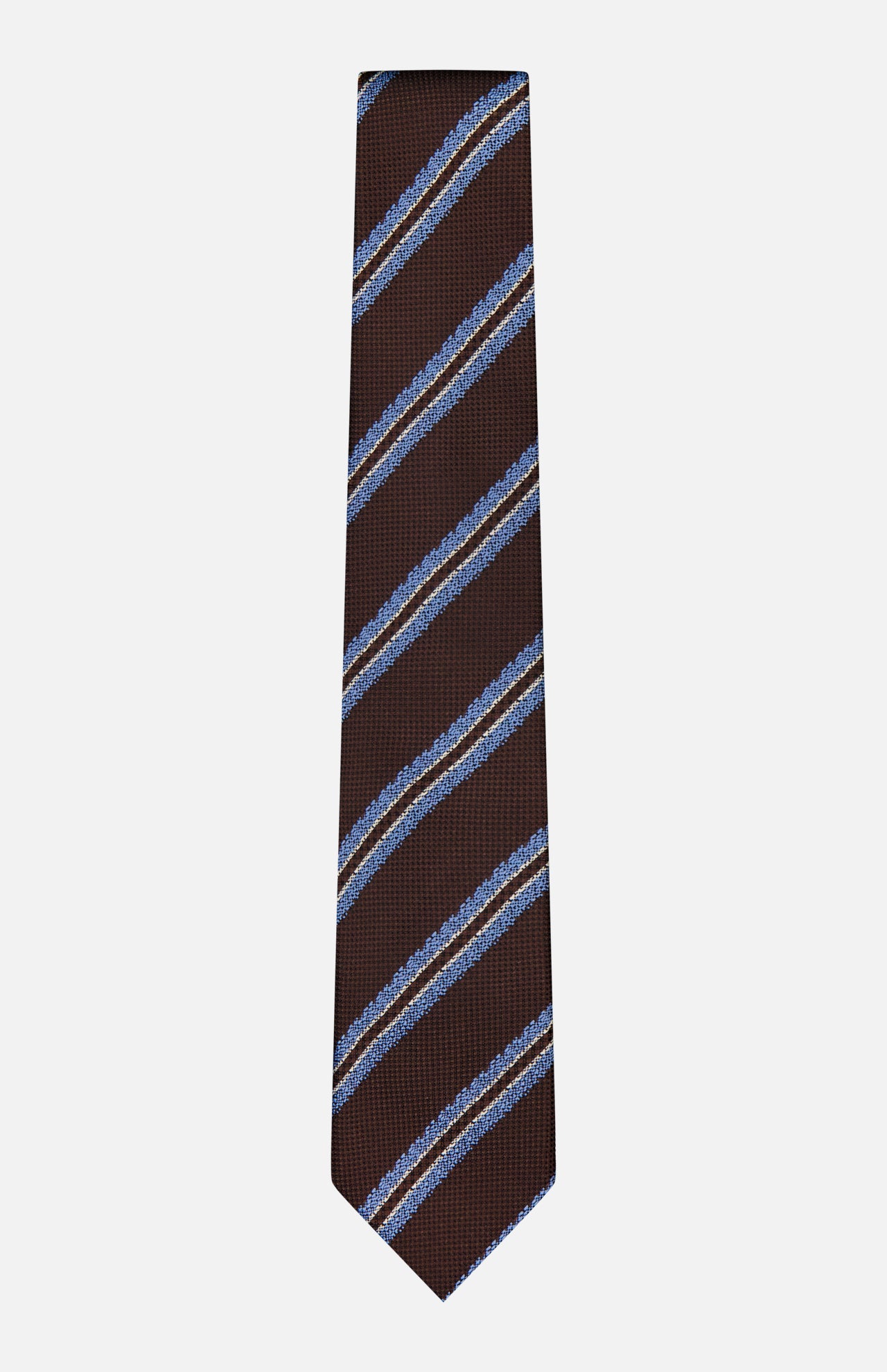 Silk Diagonal Stripes Jacquard Tie (14713444270443)