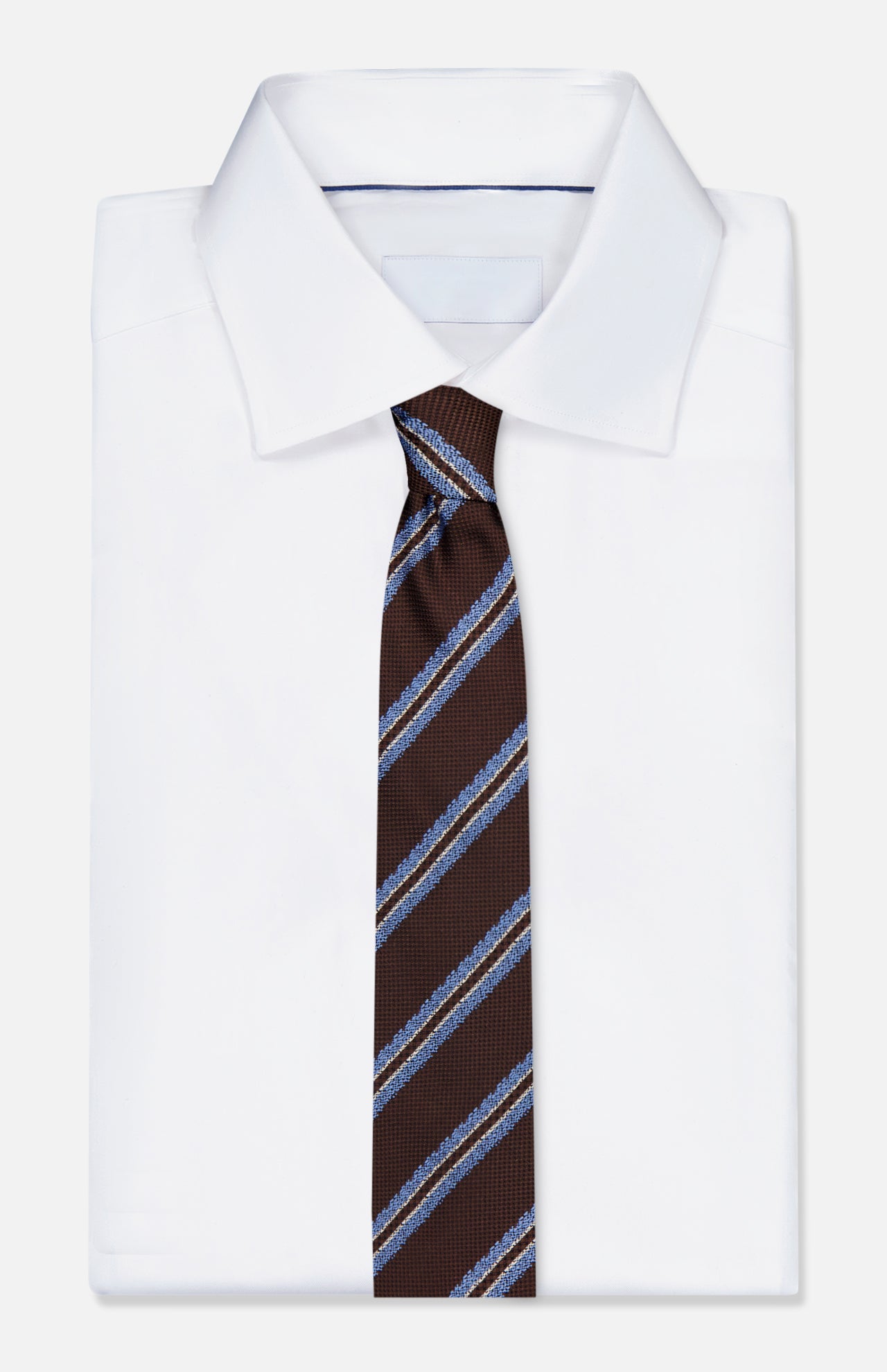 Silk Diagonal Stripes Jacquard Tie (14713444270443)
