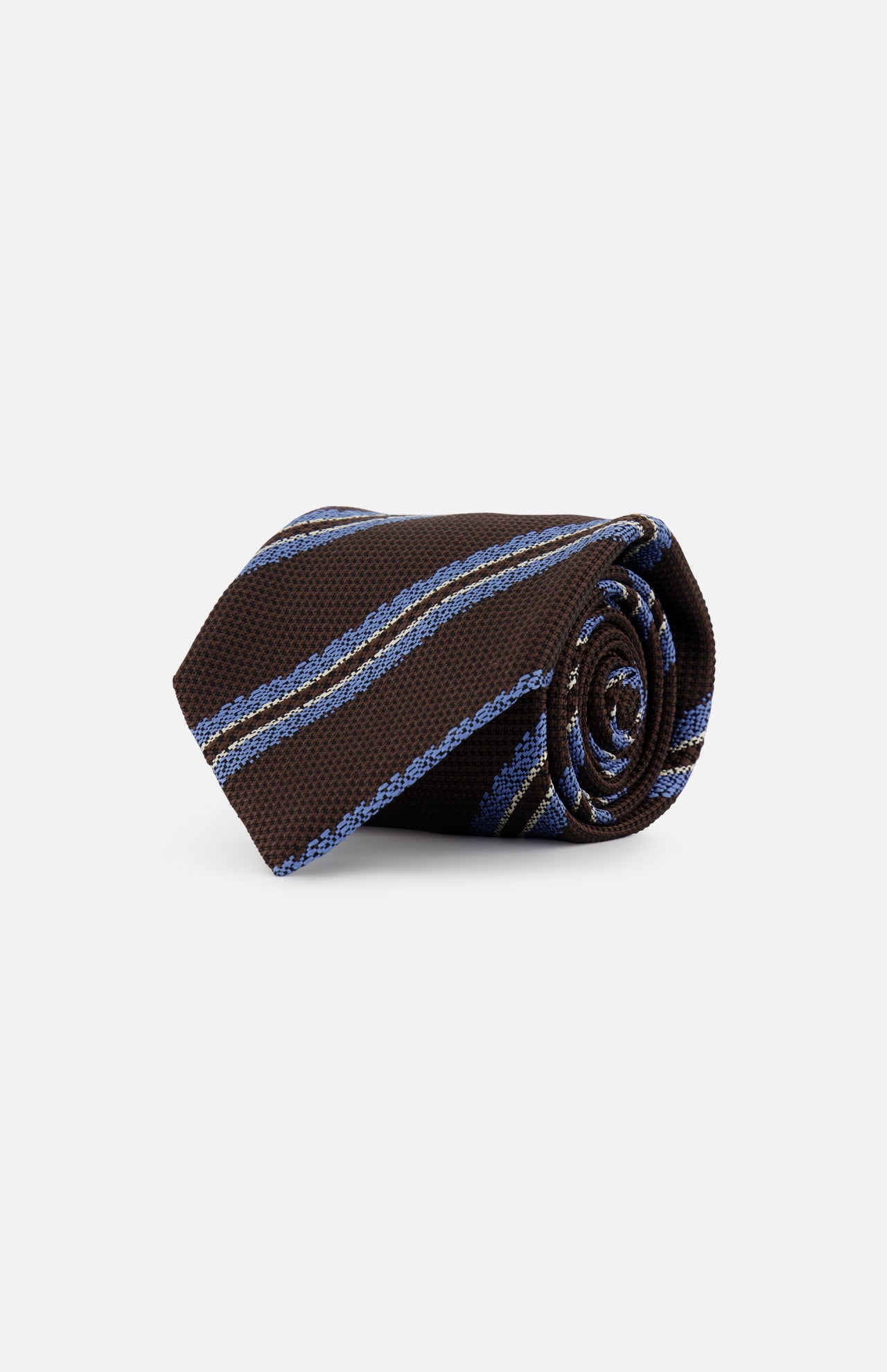 Silk Diagonal Stripes Jacquard Tie (14713444270443)