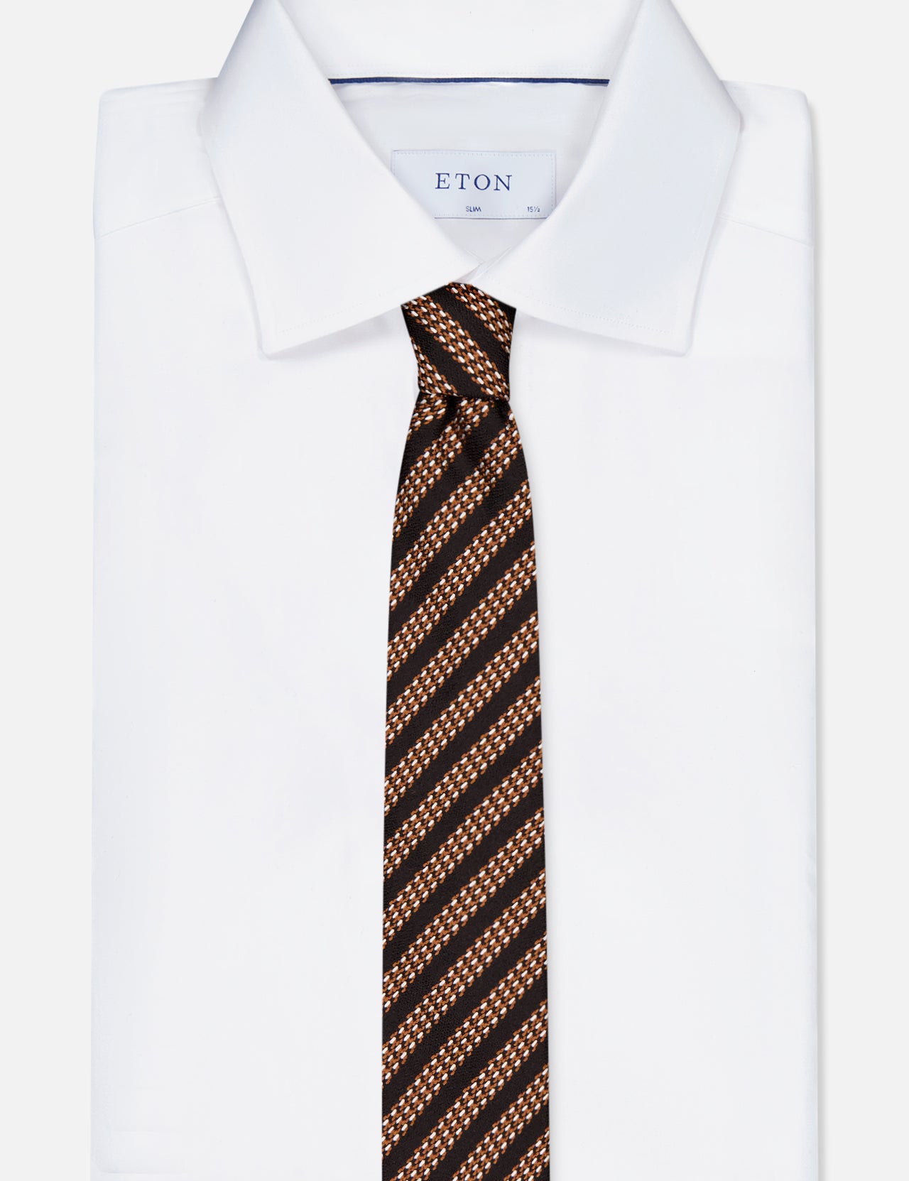 ZEGNASilk Jacquard Tie - Black Diagonal StripeA.K. Rikk's
