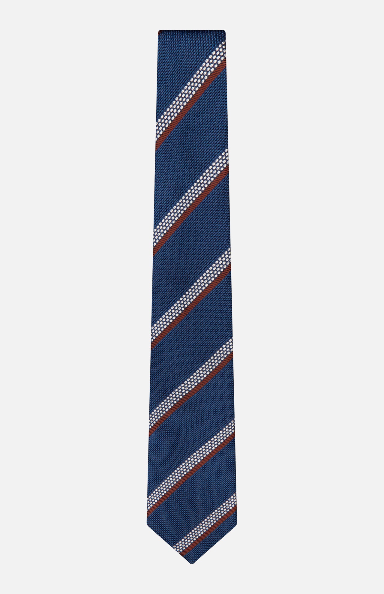 Silk Jacquard Diagonal Stripe Tie (14627282846059)