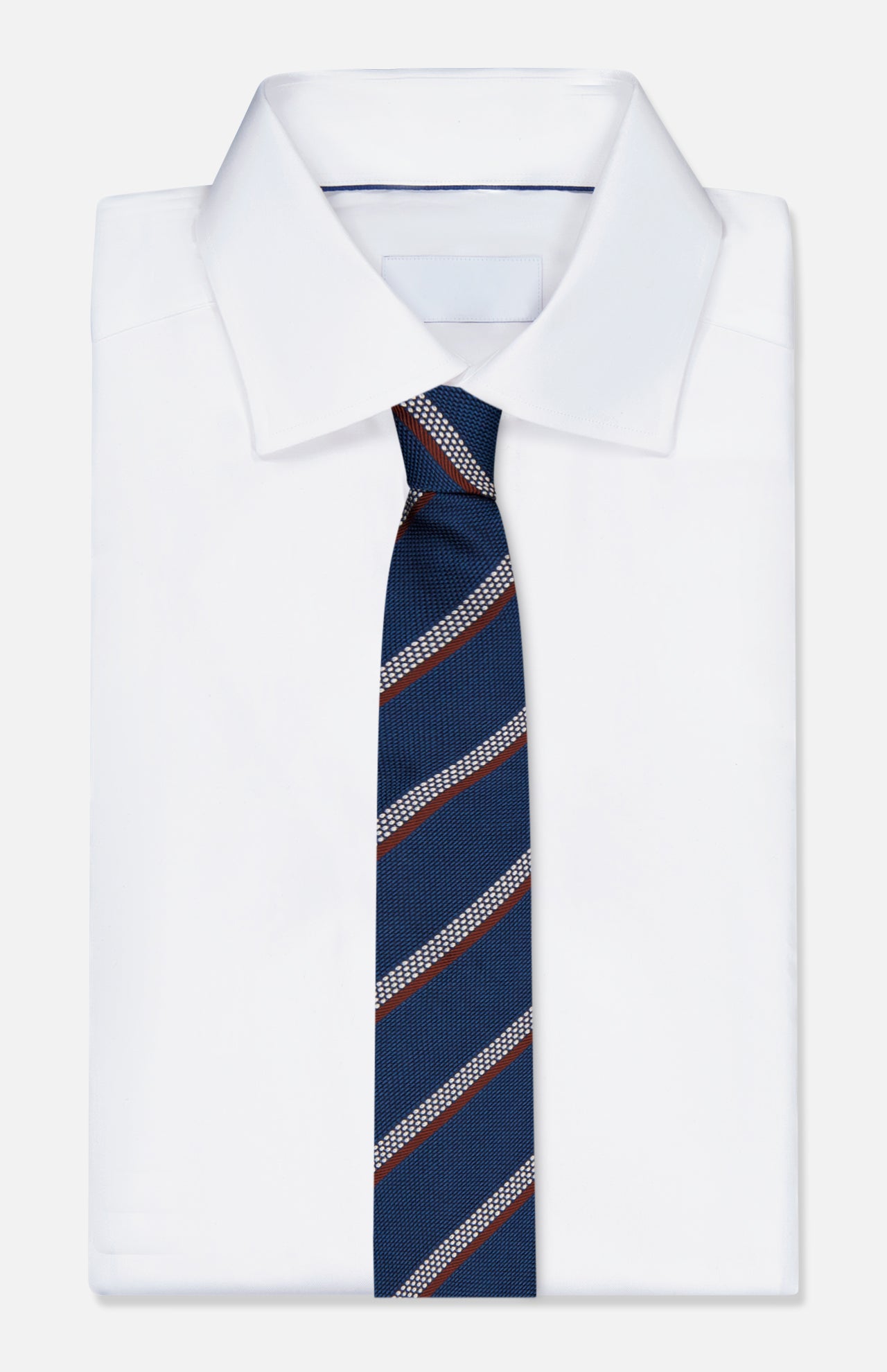Silk Jacquard Diagonal Stripe Tie (14627282846059)