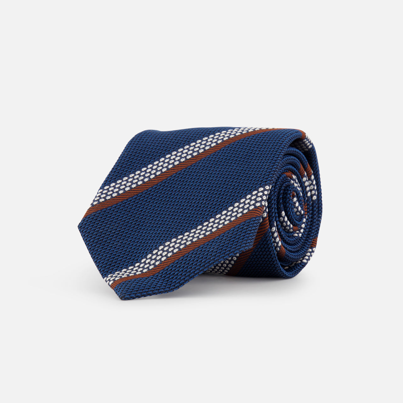 Silk Jacquard Diagonal Stripe Tie (14627282846059)