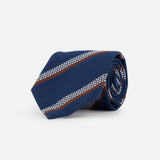 Silk Jacquard Diagonal Stripe Tie (14627282846059)