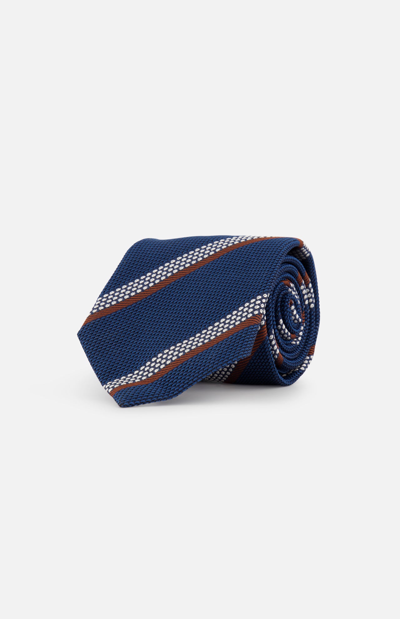 Silk Jacquard Diagonal Stripe Tie (14627282846059)