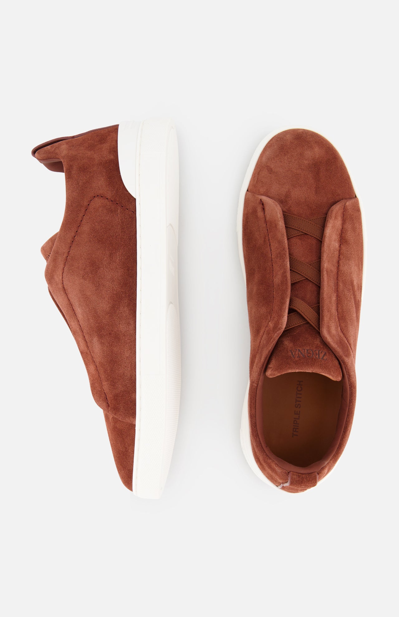 Triple Stitch Low Top Suede Sneaker (14627282125163)
