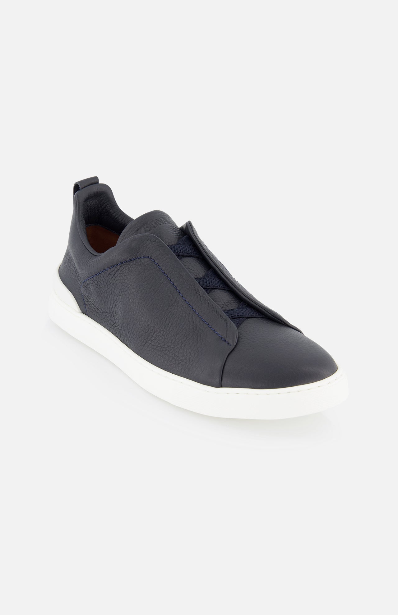 スニーカー ZEGNA Men Sneakers Navy S4667ZLHCVO NAV ZEGNA Men's Triple Stitch Sneakers | A.K. Rikk's
