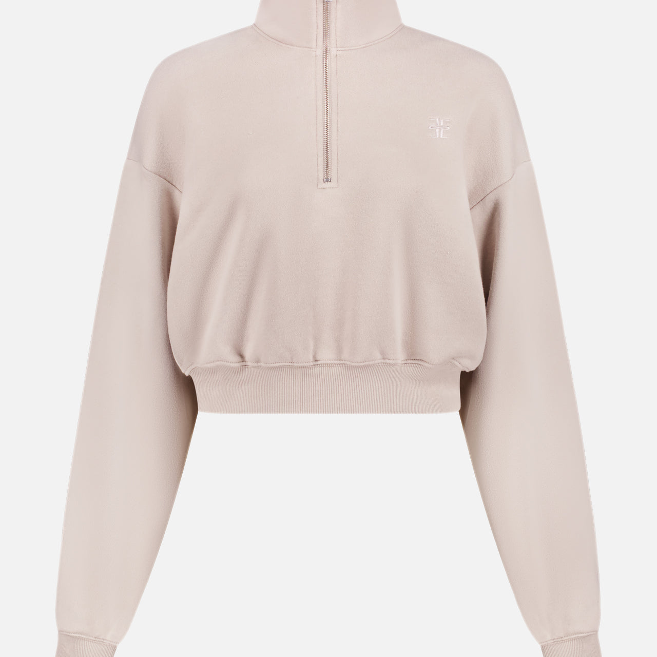 Cropped Half-Zip Sweatshirt (14673297637739)