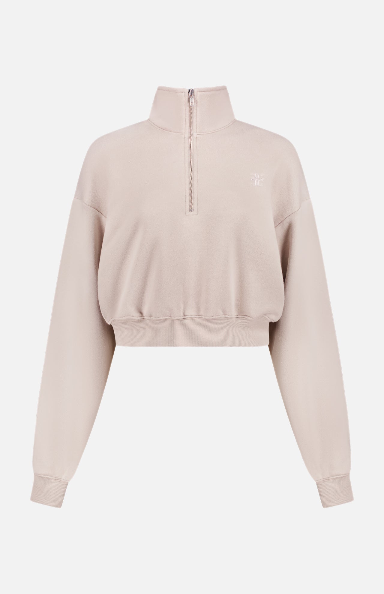 Cropped Half-Zip Sweatshirt (14673297637739)