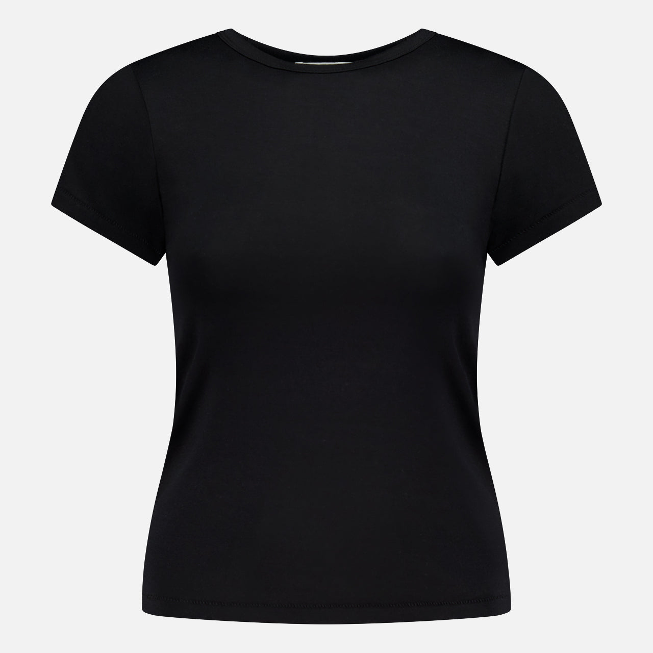 Fitted Crewneck Short Sleeve T-shirt (14690370814315)